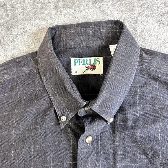 Perlis Cajun Clothing Co Crawfish Button Down Mens XL Preppy - Picture 2 of 13